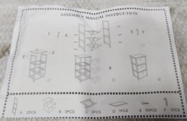 1 x 3 Tier Cube Storage Unit With 3 Boxes - 55Cm (H) X 24Cm (D) - Ref: SBS201/GH787/SBSP8 -