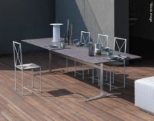 1 x FLEXFORM 'Fly' Designer Metal 1.3-Metre Outdoor Dining Table Base - Made In Italy