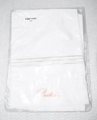 Pair of PRATESI 'Three Lines' Luxury 100% Egyptian Cotton Pillowcase Shams with Light Bronze