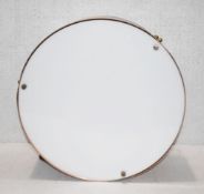 1 x Commercial Round ⌀45cm Copper Ceiling Light Fitting with Opal Diffuser - Dimensions: H17 x W45.5