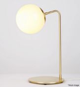 1 x ROLL & HILL 'Modo' Designer Desk Lamp with Hand-Blown Glass Globe Shade - Original Price £1,100