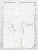 Pair of PRATESI 'Three Lines' Luxury 100% Egyptian Cotton Pillowcase Shams with Light Gold