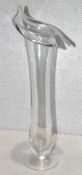 1 x Tall Glass Flower Vase - H51 x W19 x D20 cms - Ref: K588 Pallet1 - CL011 - Location: