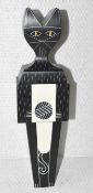 1 x VITRA 'Wooden Cat Doll 1952' Designer Decorative Objet D'art (Large) - Original £194.00