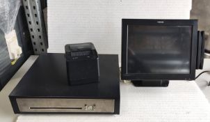 1 x TOSHIBA Touchscreen All-In-One Epos System - St-A20-Ab7K-Qm-R Touchscreen Till With Receipt