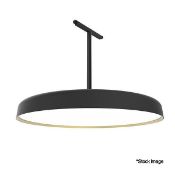 1 x FLOS Modern Infra-Structure Suspension Panel 600 Dali Black / Gold Panel Light - RRP £1,722