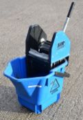 1 x Janitors Mop Bucket and Wringer in Blue - Ref: K595 WH2 - CL011 - Location: Altrincham WA14