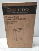 1 x SCUDO Corelli Freestanding Wc Toilet Unit For Concealed Cisterns - Original Retail £240 - Ref: