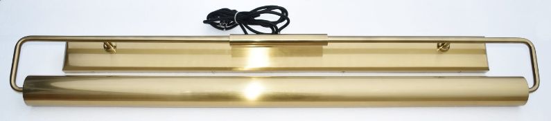 1 x CHELSOM Oversized 110cm Statement Brass Wall Mounted Picture Light
