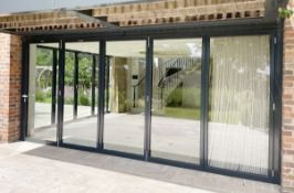 Bifolding Doors With Frame - Ref: ASH3--/ - CL934 - NO VAT ON THE HAMMER - Location: