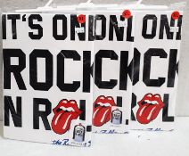 3 x THE ROLLING STONES Various Designs Long Sleeve T-Shirts - Size: Large -