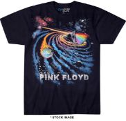 1 x PINK FLOYD Official Merchandise Dark Side of the Moon Galactic Design Logo Short Sleeve Men's