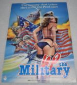 1 x Original VINTAGE MOVIE POSTER From the Film UP THE MILITARY - Size: 84 x 60 cms
