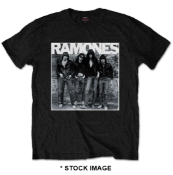 1 x RAMONES Official Merchandise First Album Logo Short Sleeve Men's T-Shirt by Rockabilia - Size: