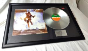 1 x Framed ACDC Silver 12 Inch Vinyl Record - BLOW UP YOUR VIDEO - Mounted and Framed