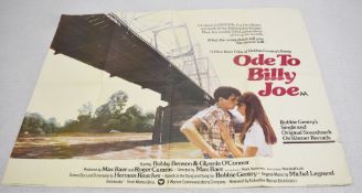1 x Original VINTAGE Quad MOVIE POSTER From the Film ODE TO BILLY JOE - Size: 75 x 101 cms