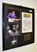 1 x Stones Scorsese 'Shine a Light' A4 Film Security Notice With Authentic BEADY EYE and STONES