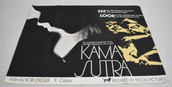 1 x Original VINTAGE Quad MOVIE POSTER From the Film KAMA SUTRA - Size: 76 x 101 cms