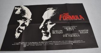 1 x Original VINTAGE MOVIE POSTER From the Film THE FORMULA - Size: 68 x 101 cms