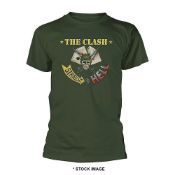 1 x THE CLASH Straight Aces Logo Short Sleeve Men's T-Shirt by Gildan - Size: XXL - Colour: