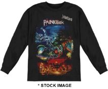 1 x JUDAS PRIEST Painkiller Logo Long Sleeve Men's T-Shirt by Gildan - Size: Small