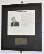1 x Authentic PAUL WELLER Autograph With COA - Signed Page From a Small Faces Songbook