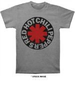 1 x RED HOT CHILLI PEPPERS Official Merchandise Classic Asterisk Band Logo Short Sleeve Men's T-