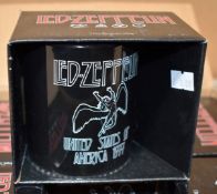 6 x Rock n Roll Themed Band Drinking Mugs - LED ZEPPELIN - Officially Licensed Merchandise by