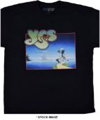 1 x YES Official Merchandise Yessongs Logo Short Sleeve Men's T-Shirt by Liquid Blue - Size: XXL -