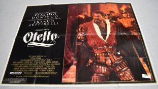 1 x Original VINTAGE Quad MOVIE POSTER From the Film OTELLO - Size: 76 x 101 cms