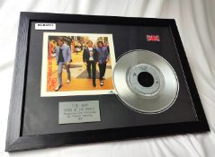 1 x Framed THE JAM Silver 7 Inch Vinyl Record - NEWS OF THE WORLD - Mounted and Framed