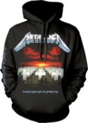 1 x Metallica Master of Puppets Men's Hoodie Jumper - Size: XXL - RRP £50
