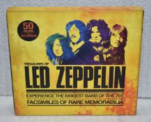 1 x Treasures of Led Zeppelin Box Set - Includes Illustrated Colour Book and Facsimiles of Rare