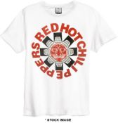 1 x RED HOT CHILLI PEPPERS Classic Aztec Band Logo Short Sleeve Men's T-Shirt by Gildan - Size: