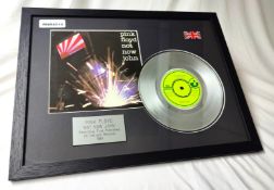 1 x Framed PINK FLOYD Silver 7 Inch Vinyl Record - NOT NOW JOHN - Mounted and Framed