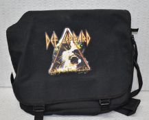 1 x Def Leppard Messenger Shoulder Bag - Ideal For Students to Carry Notebooks, Stationery and