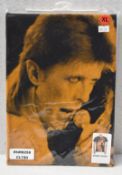 1 x DAVID BOWIE in Orange Logo Short Sleeve Men's T-Shirt by Impact Icon David Bowie Archive