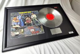 1 x Framed THE WHO Silver 12 Inch Vinyl Record - WHO ARE YOU - Mounted and Framed