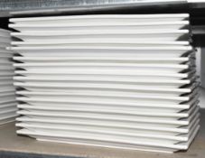 17 x ANTON BLACK Fine China Serving Platters in White - Dimensions: W29 x D17 x H2cm - Ref: ALT369/