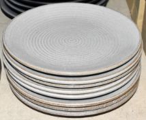 8 x Commercial Stoneware Side Plate - Diameter 27.5 / Height 2.4cm - Ref: ALT372/MEZ9/ROWC - CL011 -