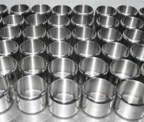 43 x Stainless Steel Sugar / Sauce Pots