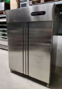 1 x Technitalia Double Door 1400l Upright Fridge - CL999 - Ref: HCU254 - Location: Altrincham