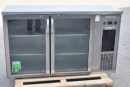 1 x Gamko Double Door Bottle Cooler - Model: E3/22GMUCS8484 - 344 x 330ml Bottle Capacity