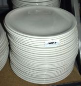 14 x Steelite 28cm Dinner Plates with a Cream Finish