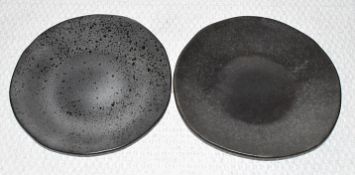 9 x RUSTICO Commercial Stoneware Side Plates - Diameter 21cm / Height 2.5cm - Ref: ALT371/MEZ9/