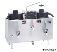 1 x BUNN U3A 3 Gallon (11.4L) Twin Automatic Bulk Brew Electric Coffee Machine - Original Retail £