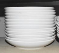 12 x PILLIVUYT Porcelain Shallow Bowls in White - Diameter 26cm / Height 5cm - Ref: ALT359/MEZ7/ROWC