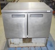 1 x WILLIAMS REFRIGERATION H10CT Commercial 2-Door Undercounter Stainless Steel Fridge