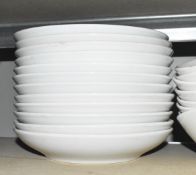 12 x PILLIVUYT Porcelain Shallow Bowls in White - Diameter 26cm / Height 5cm - Ref: ALT358/MEZ7/ROWC