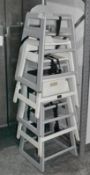 5 x Wooden High Chairs for Commercial Restaurants